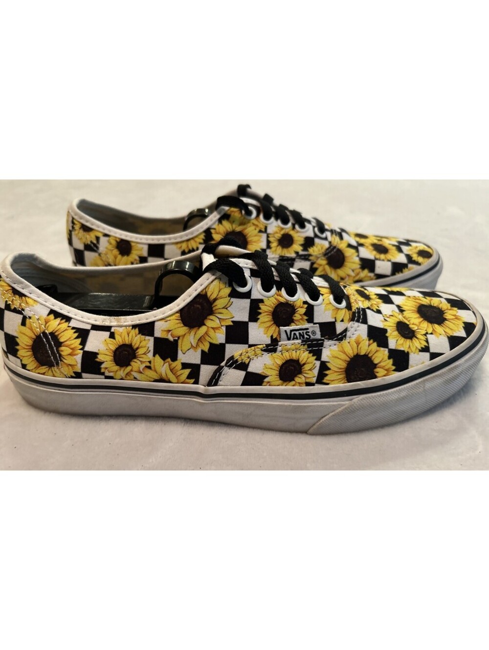 Vans Men’s Shoes Size 9.5 Off The Wall Low Top Skate Sunflower Checkered Lace Up